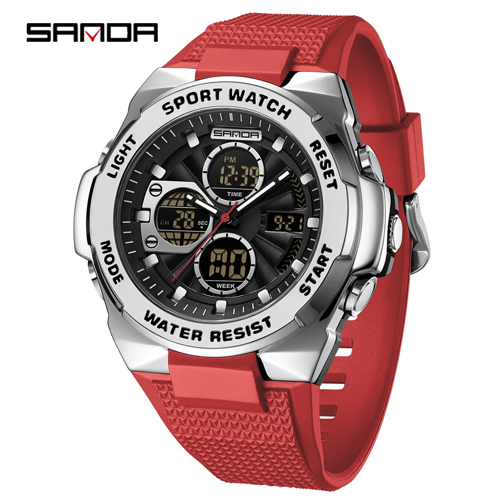 Rubber Strap Diver - Sanda 3378 Men and women's quartz