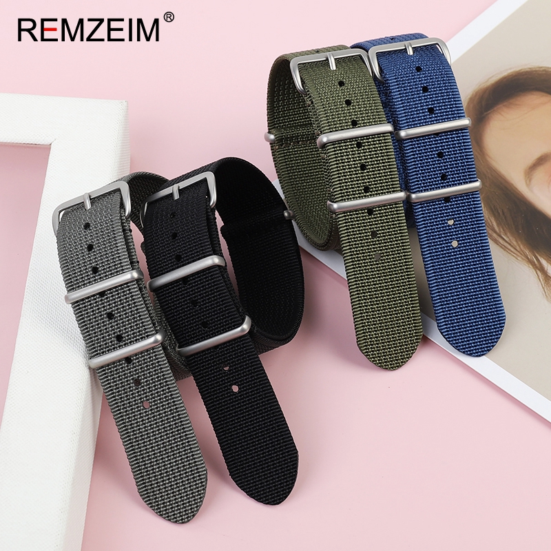 New Ribbed Nylon Watch Strap 1 - Canvas Strap Watch recension och pris