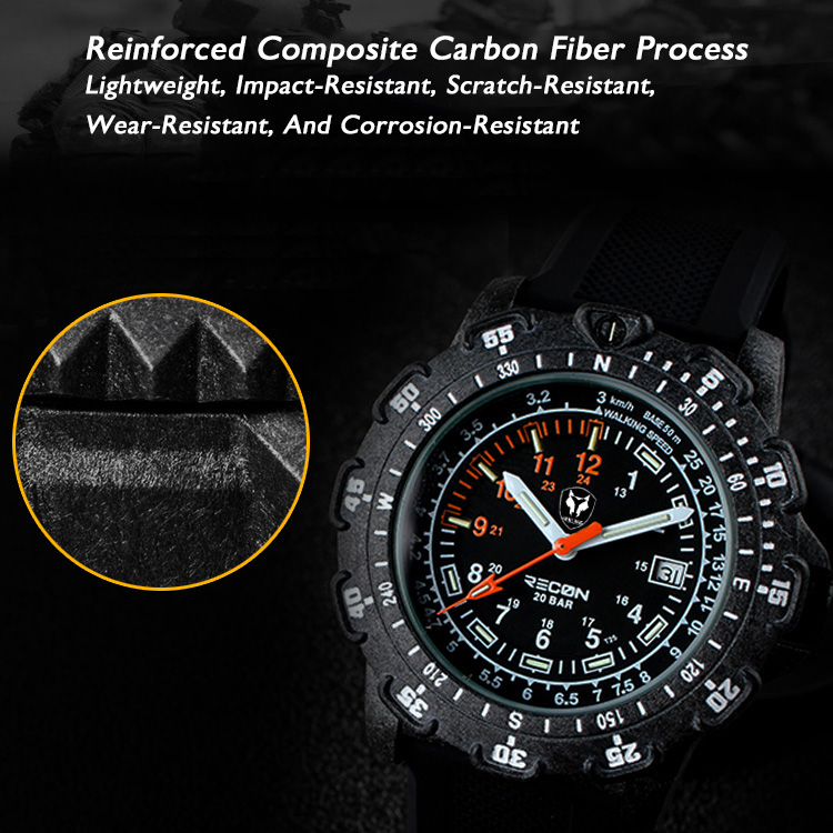 Hnlgnox Mens Pilot Watches Spo - Rubber Strap Diver recension och pris