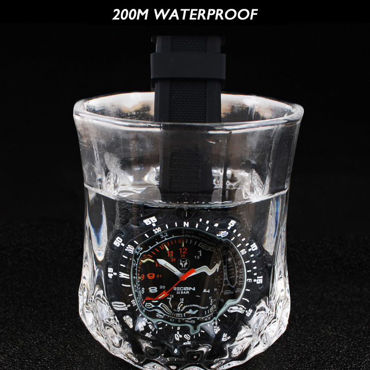 Hnlgnox Mens Pilot Watches Spo - Rubber Strap Diver recension och pris