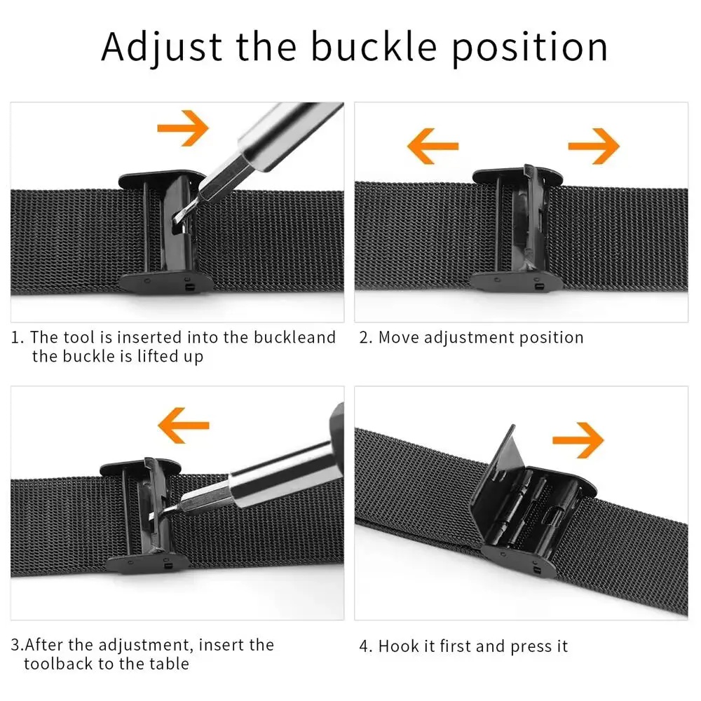 Metal Bands for Garmin Venu X1 - Mesh Strap Metal recension och pris