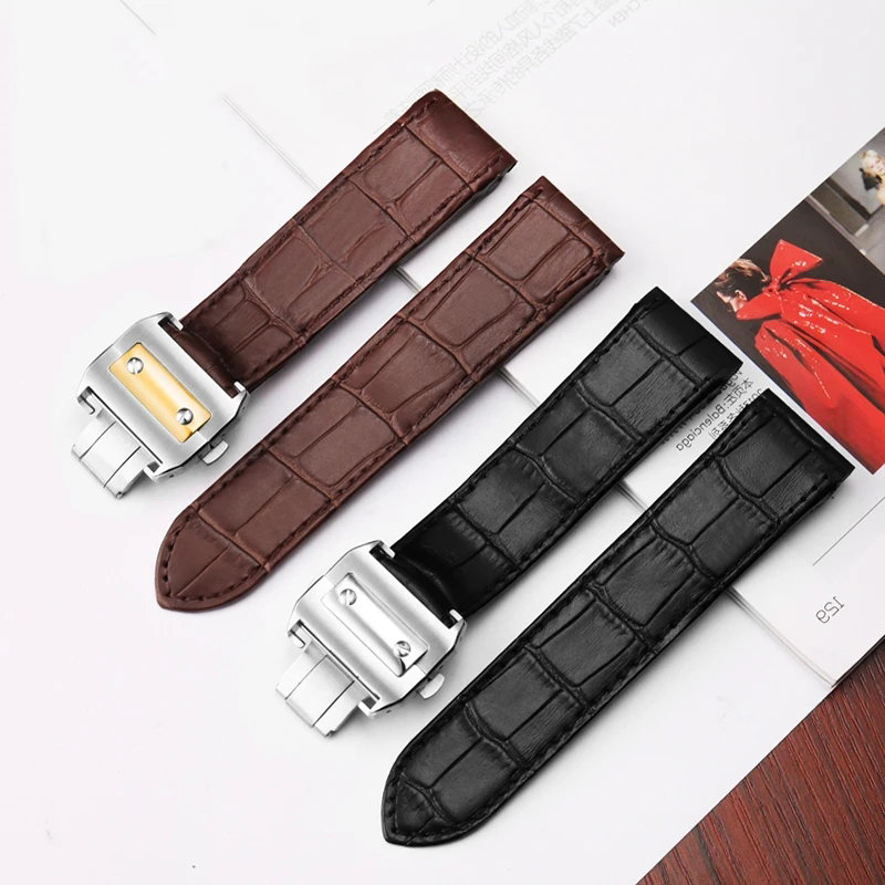 High Quality Cowhide Watch Str - Cartier Watch Santos recension och pris