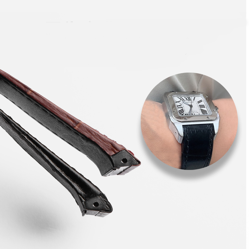 High Quality Cowhide Watch Str - Cartier Watch Santos recension och pris