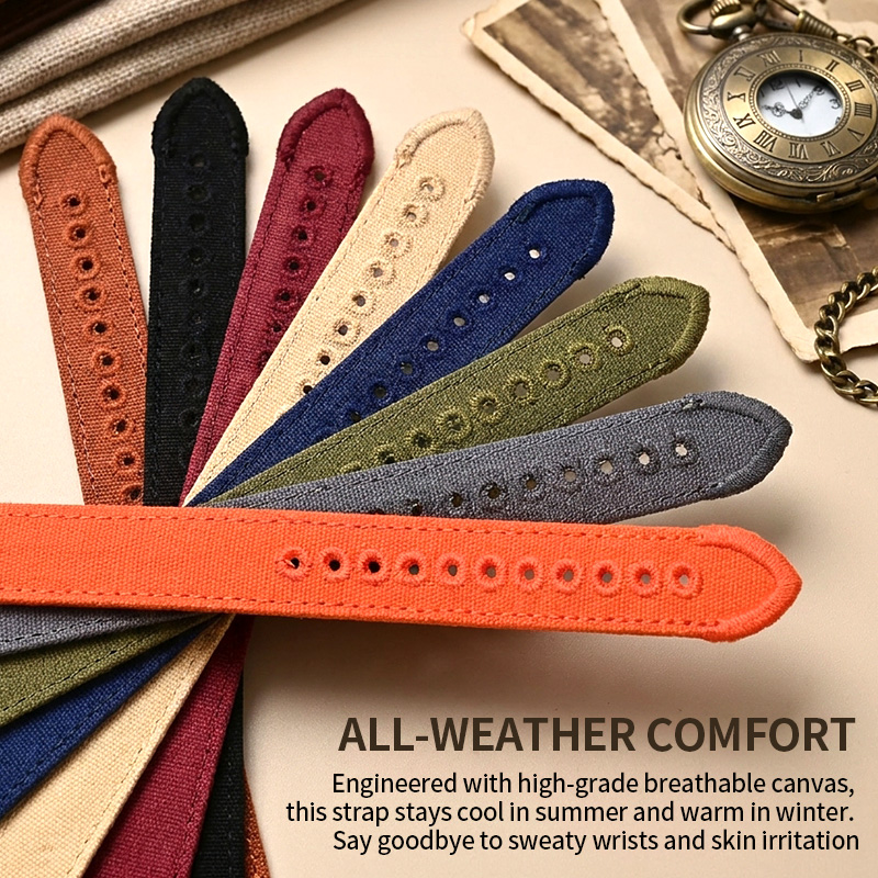 Canvas Watch Strap 18/20/22mm  - Canvas Strap Watch recension och pris