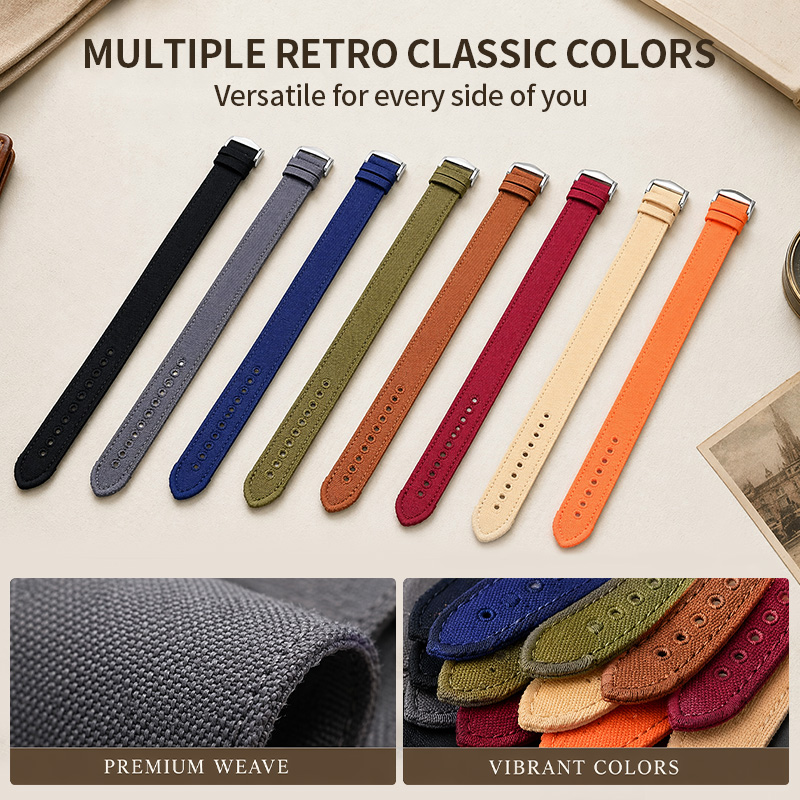 Canvas Watch Strap 18/20/22mm  - Canvas Strap Watch recension och pris