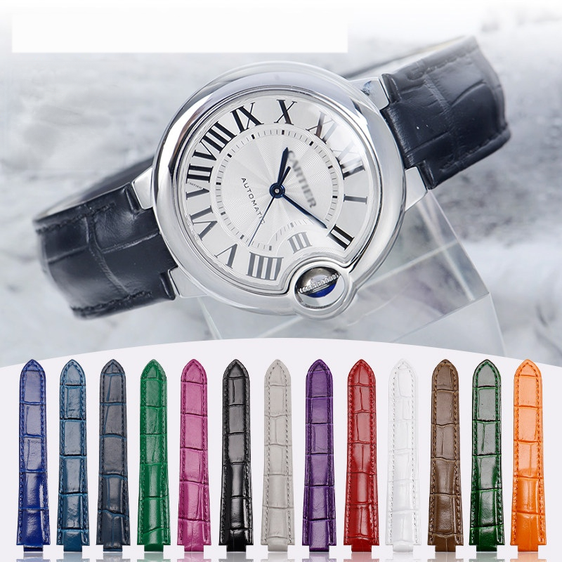 Premium soft calfskin watchban - Cartier Watch Ballon Bleu recension och pris