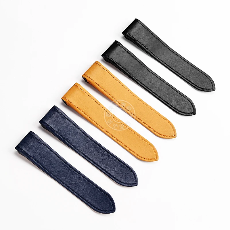 Genuine Lea/ther Watch Strap f - Cartier Watch Santos recension och pris