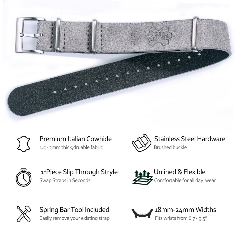 HEMSUT Genuine Leather Watch B - Tropic Strap Vintage recension och pris